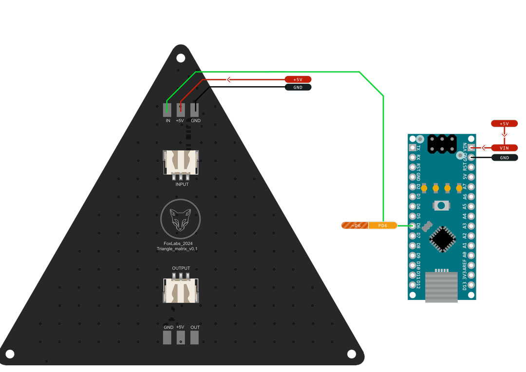 Triangle LED Matrix Wiring Diagram