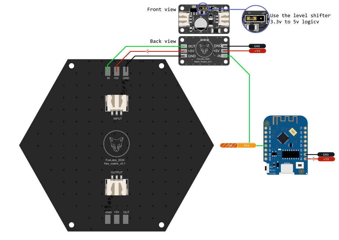 Protection Module ESP8266 Wiring Diagram